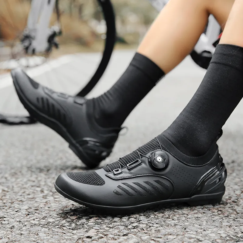 BBMTR Cycling Shoes Unisex Low Top Black/Gray/Denim Blue/Purple-3