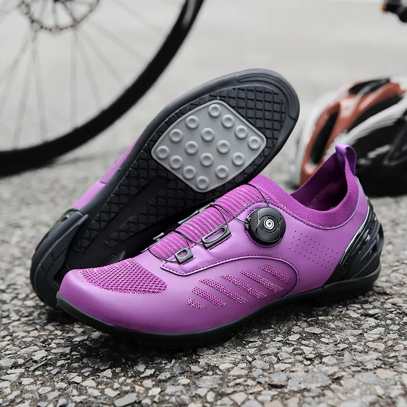 BBMTR Cycling Shoes Unisex Low Top Black/Gray/Denim Blue/Purple-20
