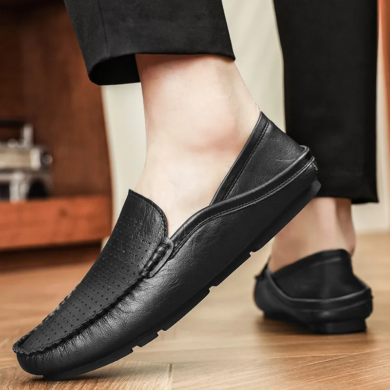BBMTR Gommino Loafers Men Khaki/Black-8