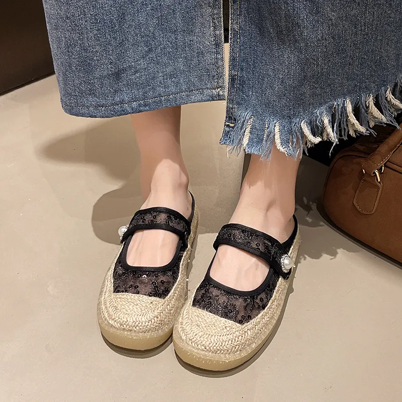 BBMTR Espadrilles Women's Black/Beige-3