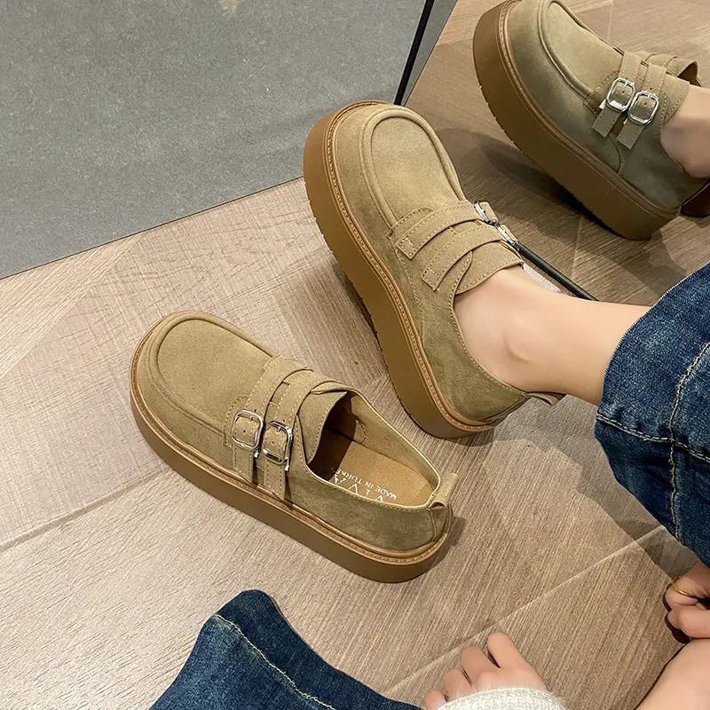 BBMTR Loafers Women's Khaki/Camel-5