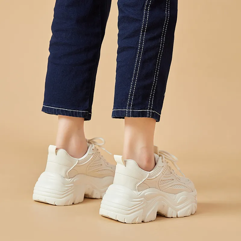 BBMTR Breathable Lightweight Chunky Sneakers Women's-4