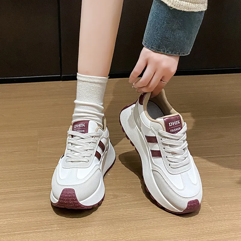 BBMTR Breathable Coverage Balance Lightweight Height Increasing Low Top Chunky Sneakers Women's-14