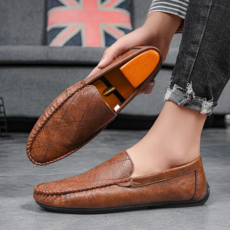 BBMTR Gommino Loafers Men Black/Gray/Brown-2