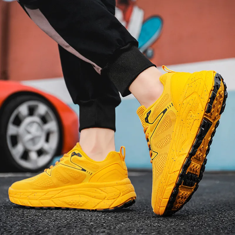 BBMTR Running Shoes Unisex Low Top Red/Yellow/White/Black-9