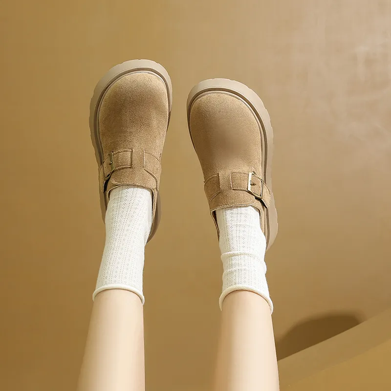 BBMTR Loafers Women's Khaki Chestnut-2