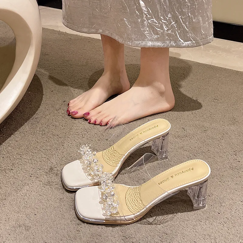 BBMTR Slide Slippers Women's Beige/Silver-1