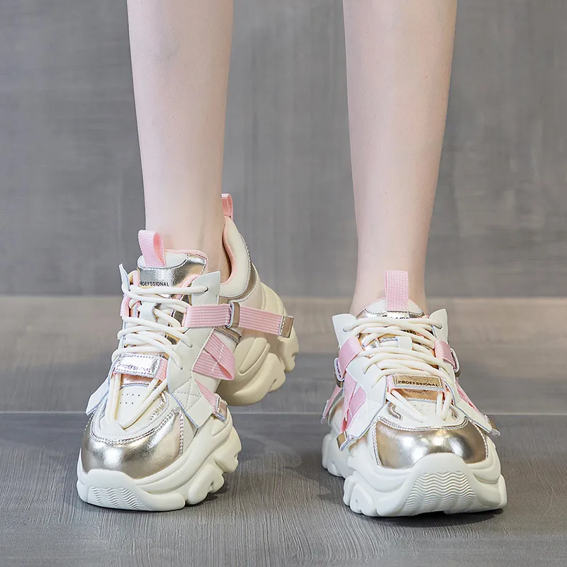 BBMTR Height Increasing Low Top Chunky Sneakers Women's-3