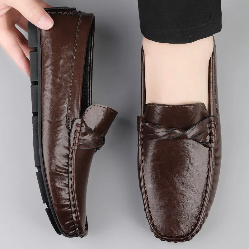 BBMTR Gommino Loafers Men Black/Brown-9