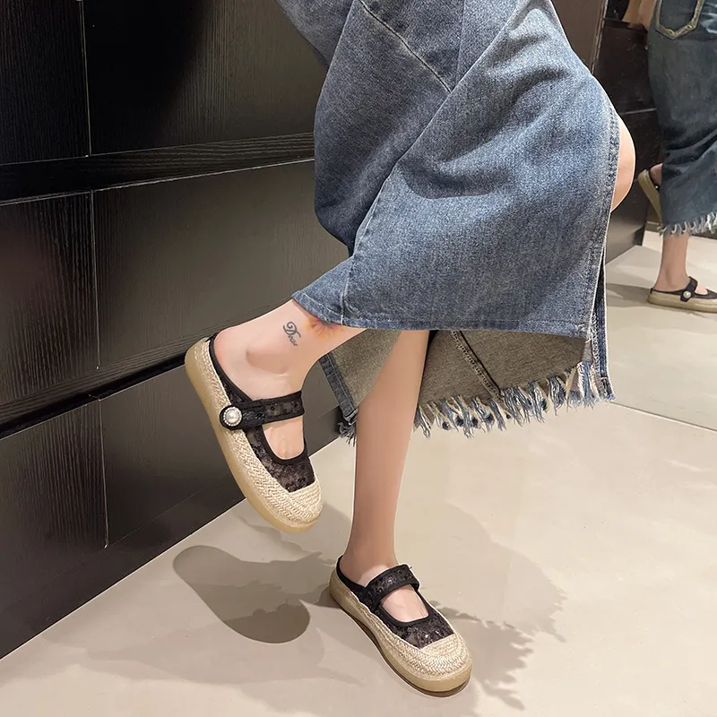 BBMTR Espadrilles Women's Black/Beige-4