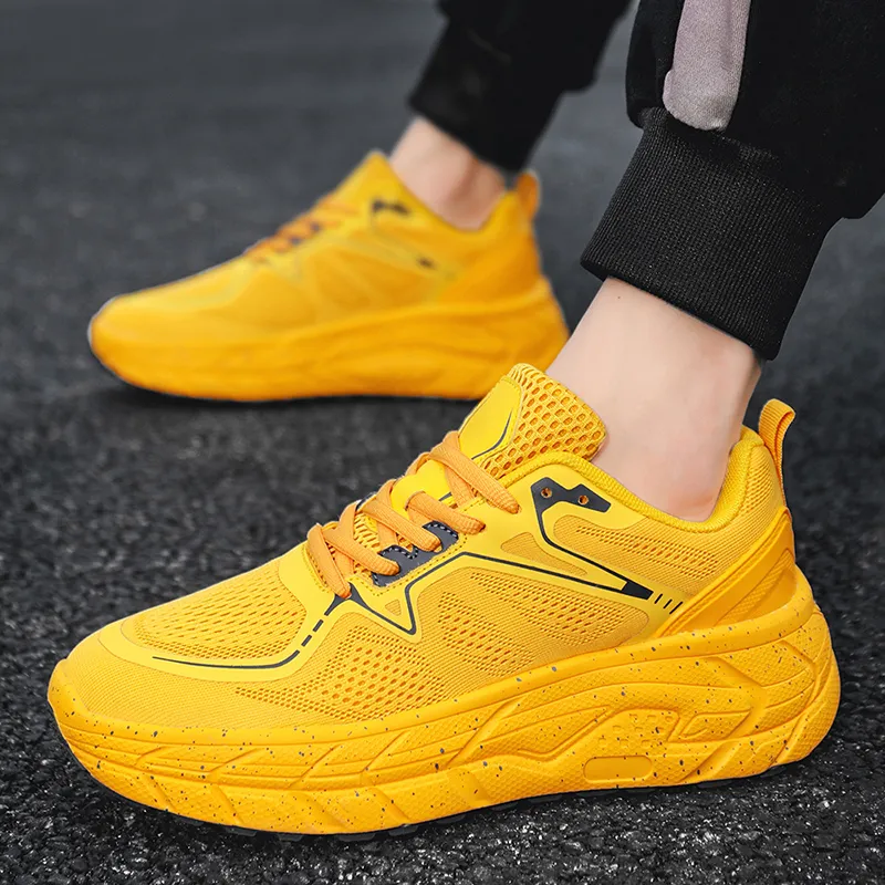 BBMTR Running Shoes Unisex Low Top Red/Yellow/White/Black-6