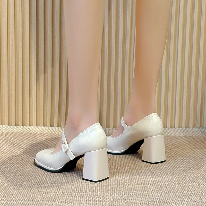 BBMTR Chunky Heel High Heels Women's-8