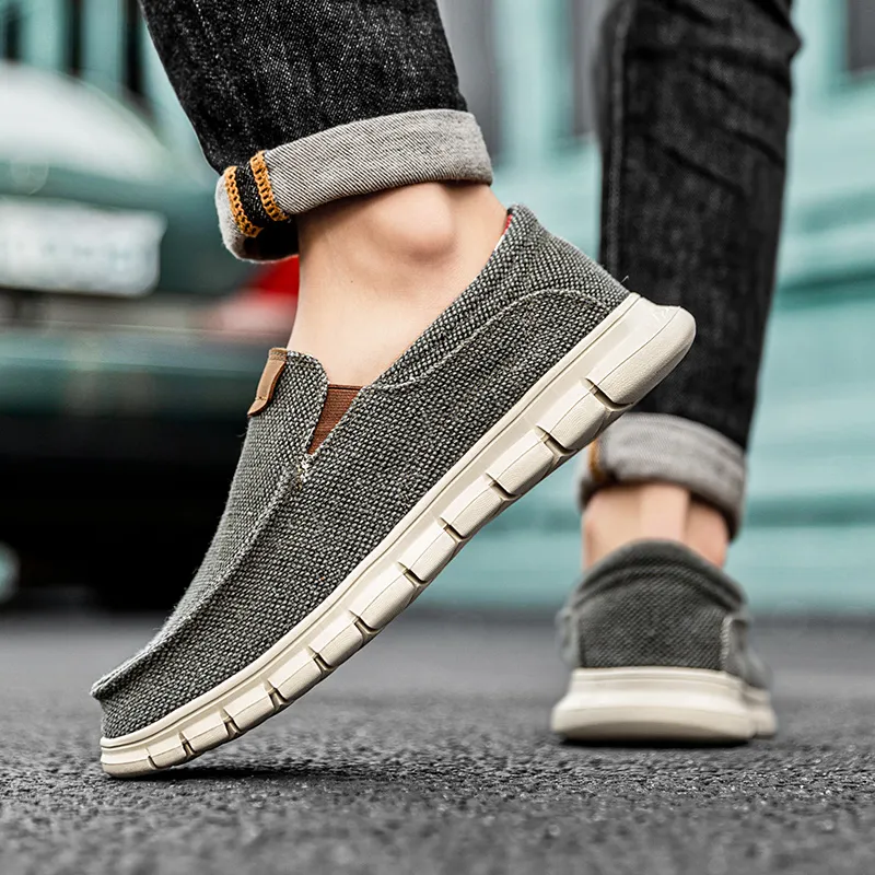 BBMTR Canvas Shoes Men Low Top Dark Gray/Denim Blue/Beige-1
