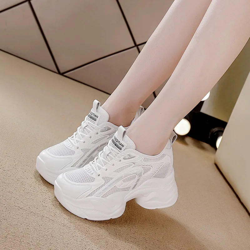 BBMTR Breathable, Slip Resistant, And Abrasion Resistant Chunky Sneakers Women's-16