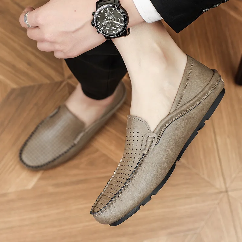 BBMTR Gommino Loafers Men Khaki/Black-5