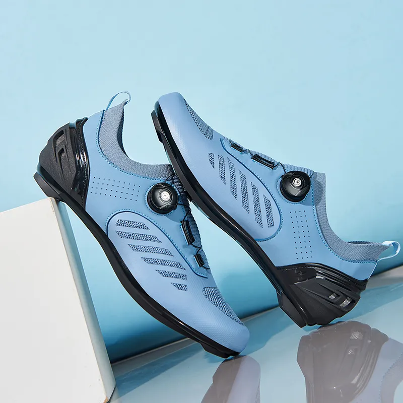BBMTR Cycling Shoes Unisex Low Top Black/Gray/Denim Blue/Purple-11