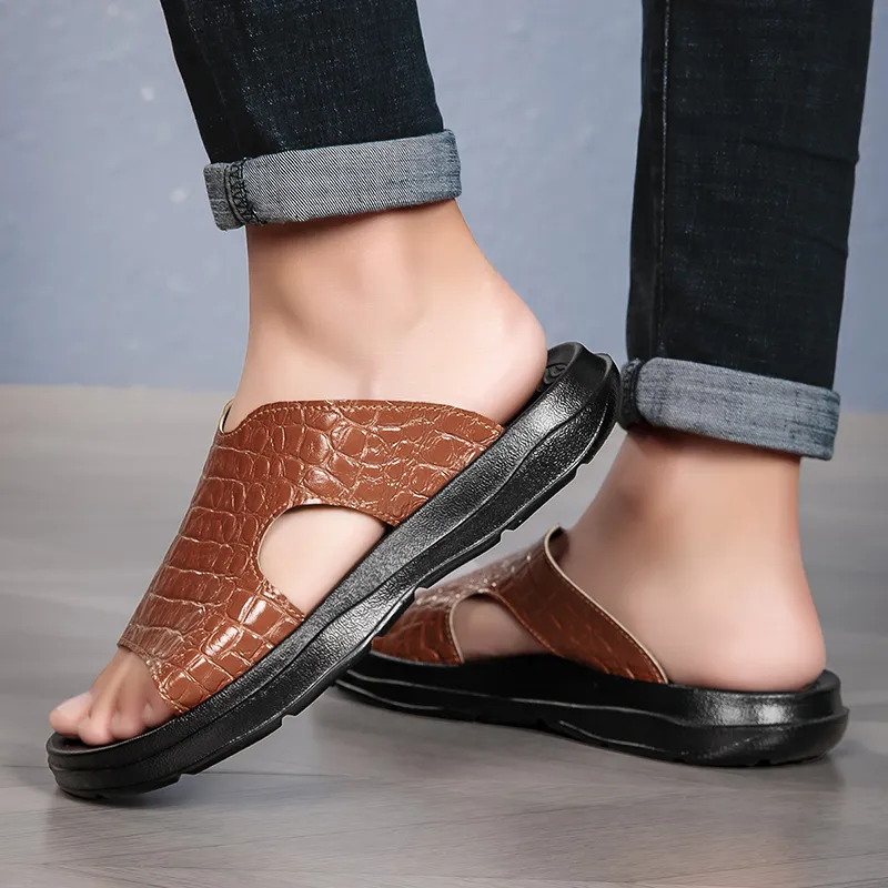 BBMTR Slide Slippers Men Black/Brown/Blue/Green-6
