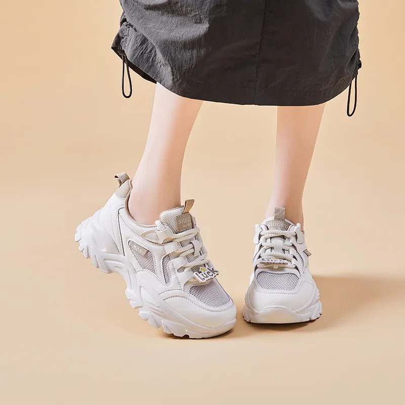 BBMTR Breathable Low Top Chunky Sneakers Women's-4