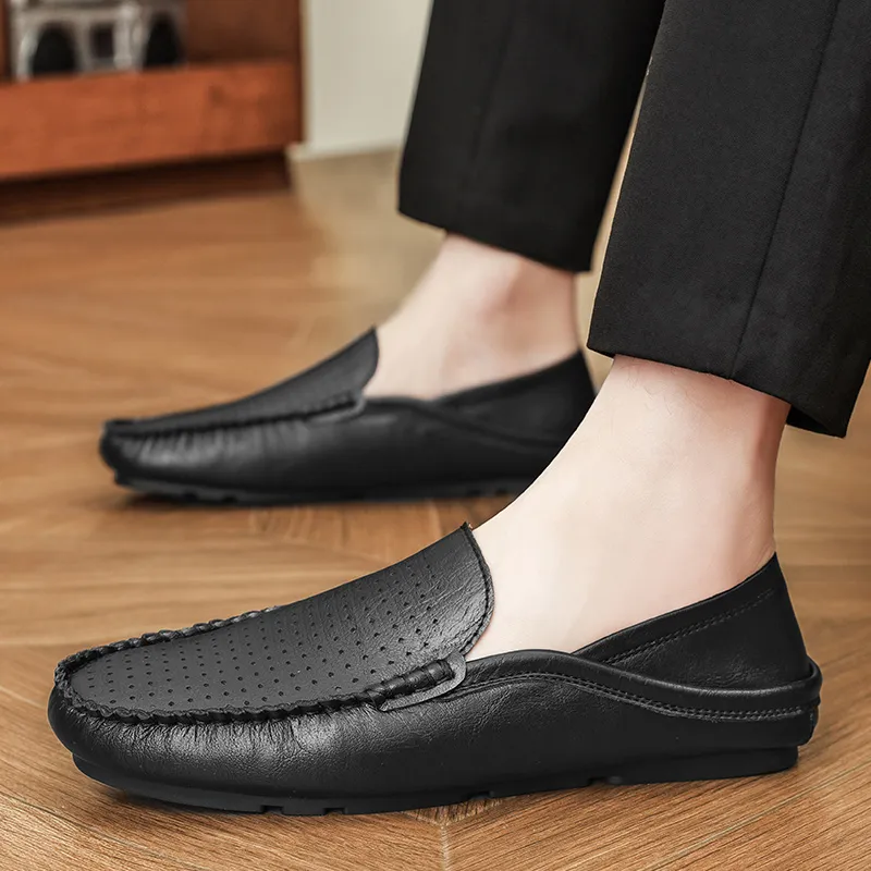BBMTR Gommino Loafers Men Khaki/Black-10