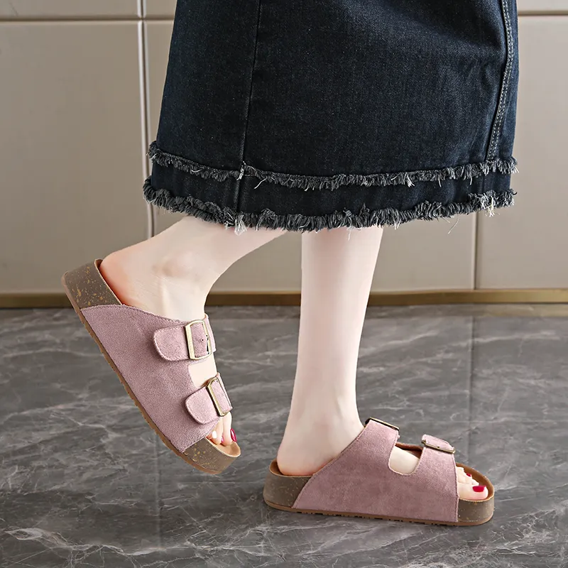 BBMTR Slide Slippers Women's Ecru/Khaki/Pink/Yellow-15