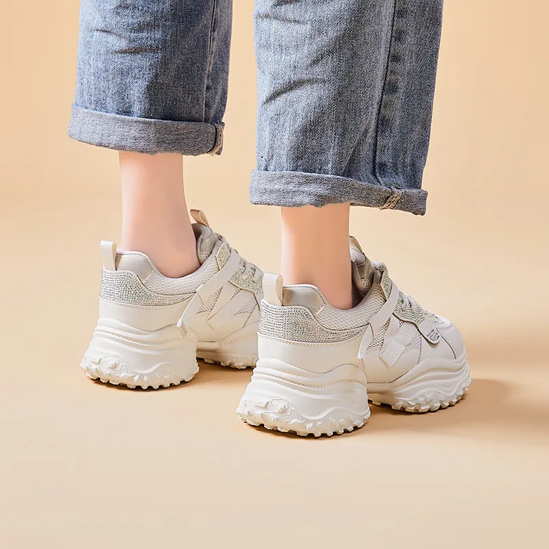 BBMTR Height Increasing Low Top Chunky Sneakers Women's-8