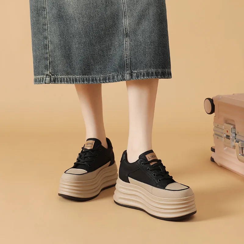 BBMTR Coverage Warm Balance Height Increasing Low Top Skateboard Shoes Women's-8