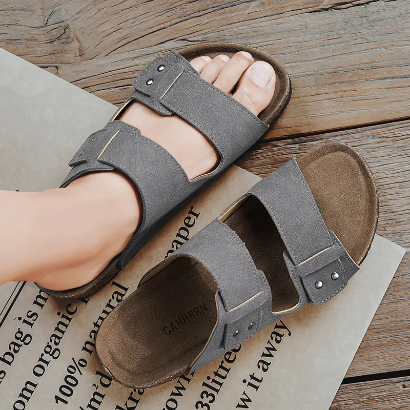 BBMTR Slide Slippers Men Sand/Gray/Camel-8