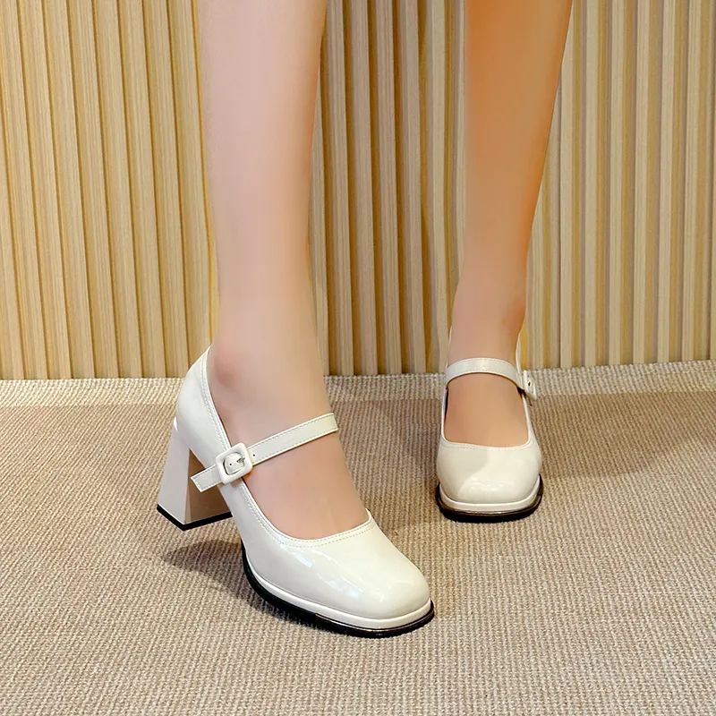 BBMTR Chunky Heel High Heels Women's-9