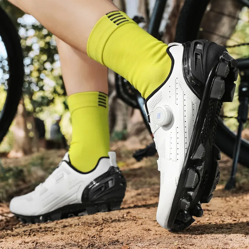 BBMTR Cycling Shoes Unisex Low Top Black/White-5