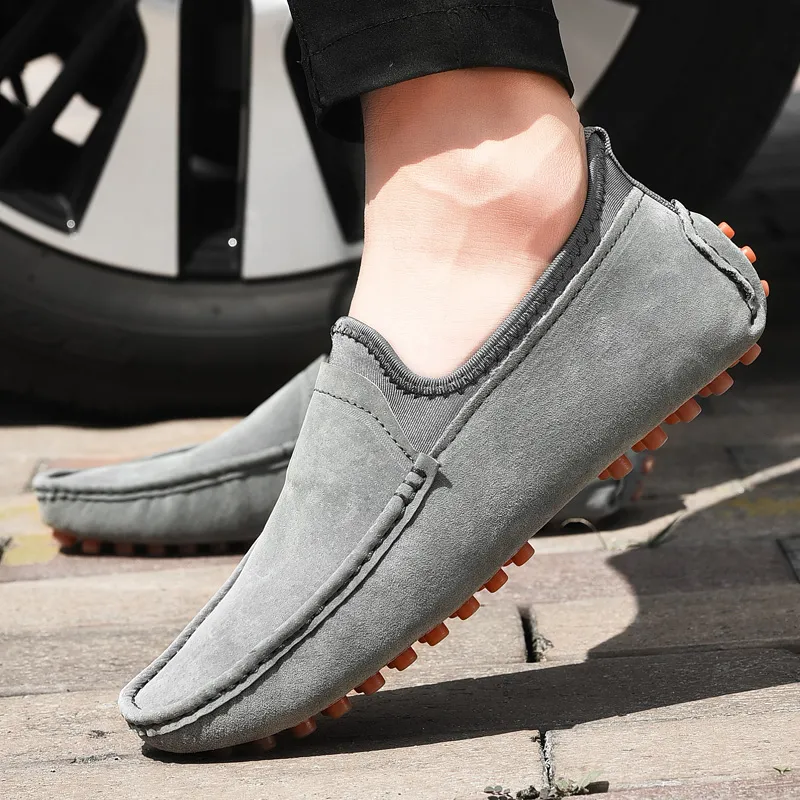 BBMTR Gommino Loafers Men Brown Gray Khaki Black-7