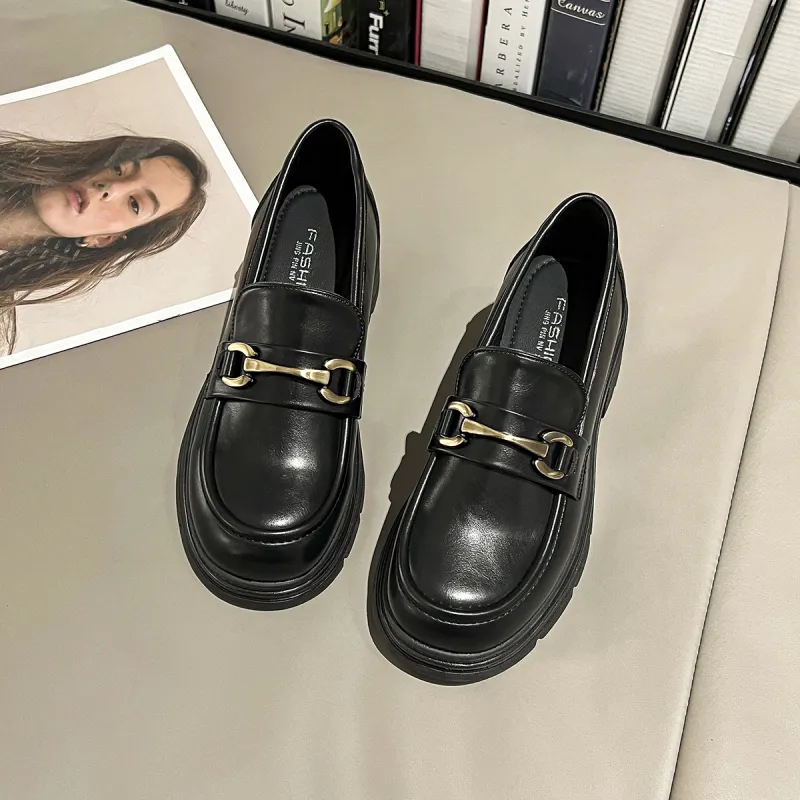 BBMTR Loafers 6cm Women's Black-1