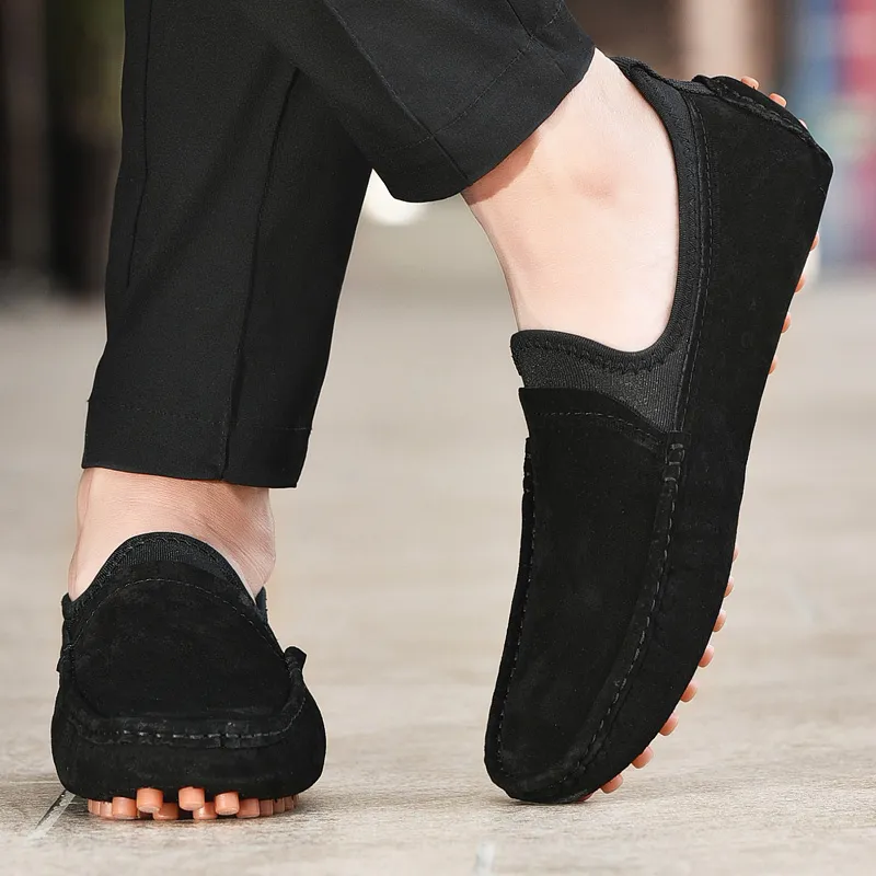 BBMTR Gommino Loafers Men Brown Gray Khaki Black-13