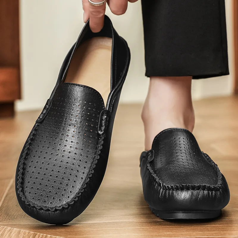 BBMTR Gommino Loafers Men Khaki/Black-7