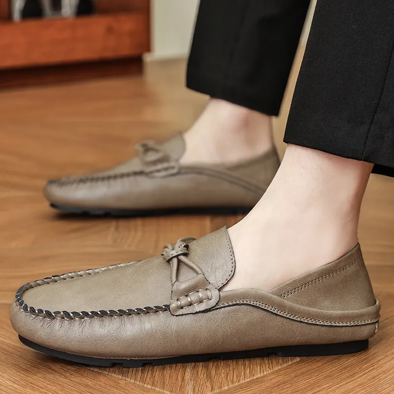 BBMTR Gommino Loafers Men Khaki/Black-3