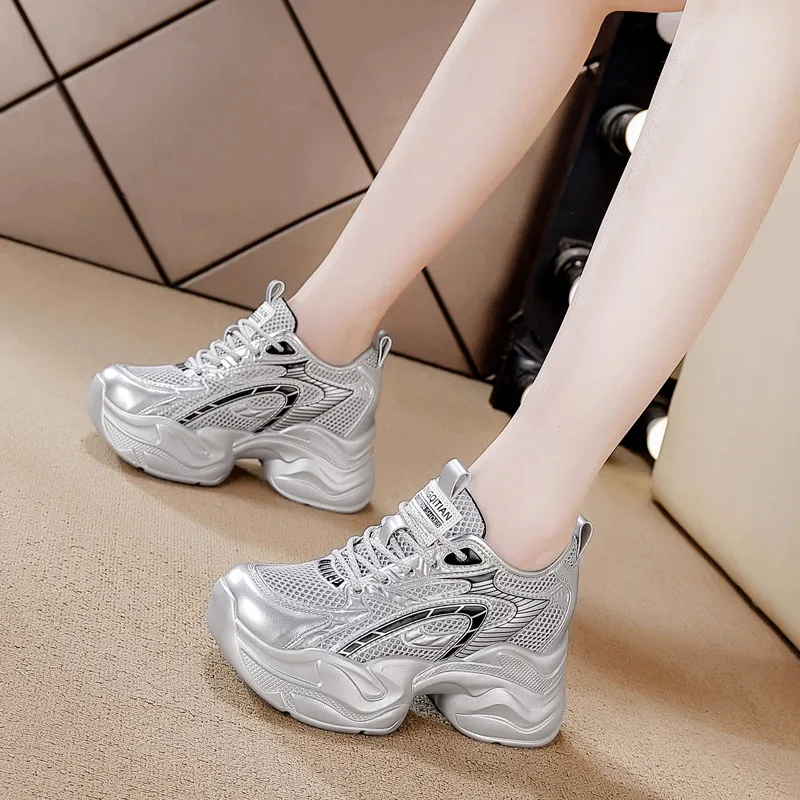 BBMTR Breathable, Slip Resistant, And Abrasion Resistant Chunky Sneakers Women's-7