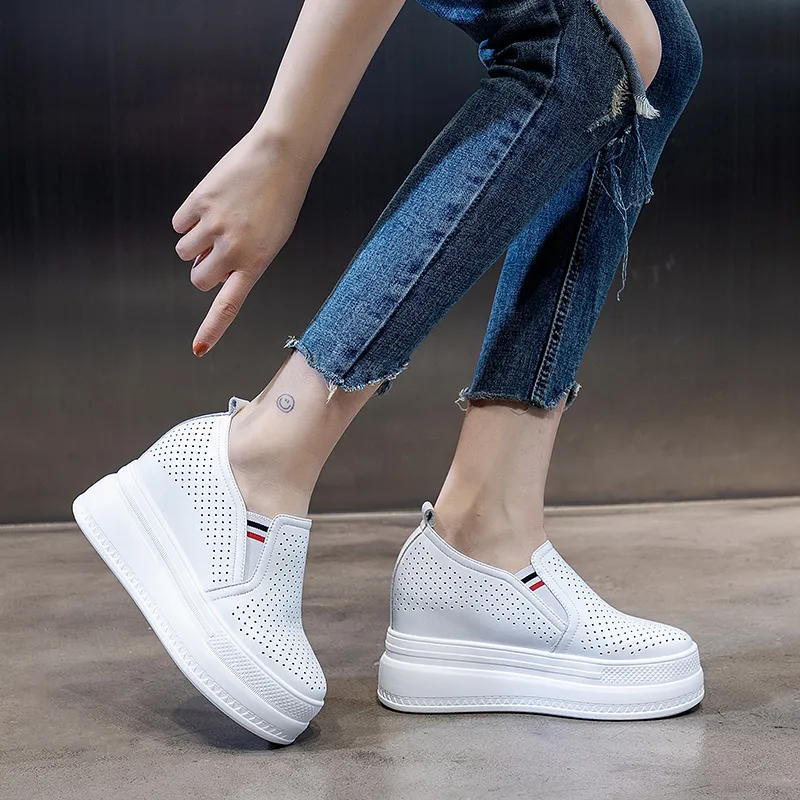 BBMTR Slip Resistant And Breathable Casual Shoes Women's White-2
