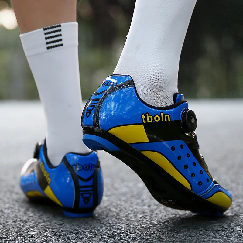 BBMTR Cycling Shoes Unisex Low Top Blue/Yellow/Red-2