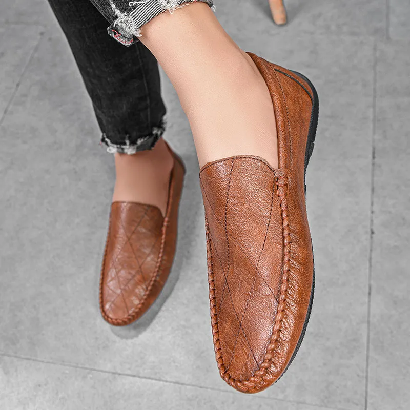 BBMTR Gommino Loafers Men Black/Gray/Brown-3