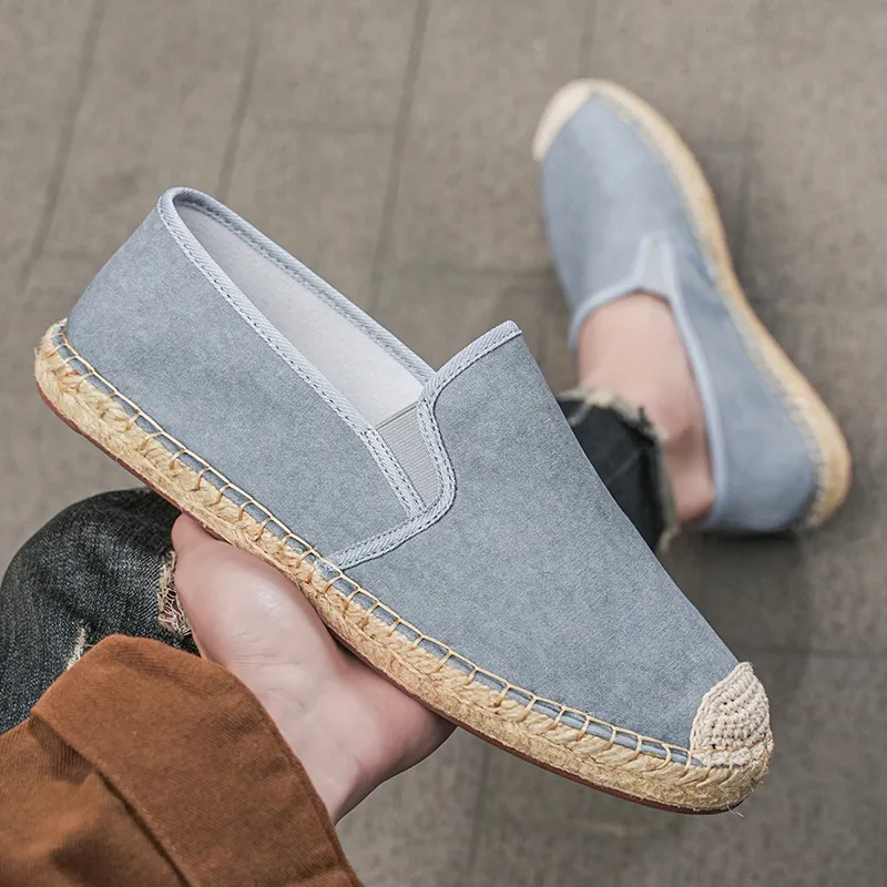 BBMTR Espadrilles Men Dark Blue/Dark Gray/Khaki/Light Gray/Beige Gray White-18