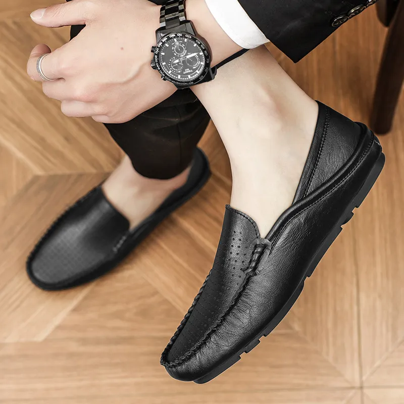 BBMTR Gommino Loafers Men Khaki/Black-11