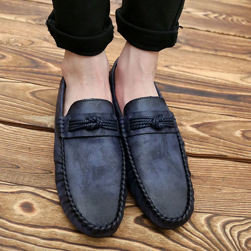 BBMTR Gommino Loafers Men Black Brown Blue-16