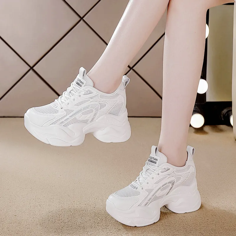 BBMTR Breathable, Slip Resistant, And Abrasion Resistant Chunky Sneakers Women's-17