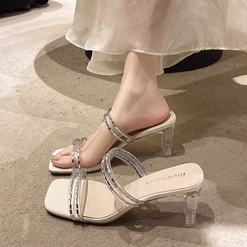 BBMTR Slide Slippers Women's Beige/Silver-1
