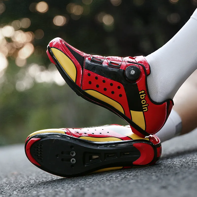 BBMTR Cycling Shoes Unisex Low Top Blue/Yellow/Red-11