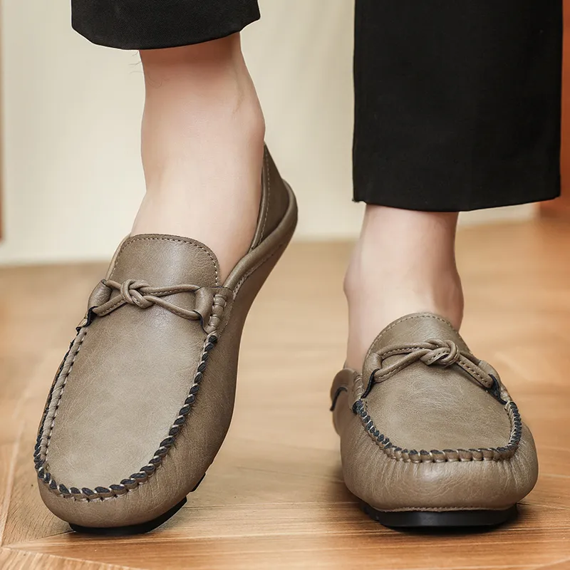 BBMTR Gommino Loafers Men Khaki/Black-1