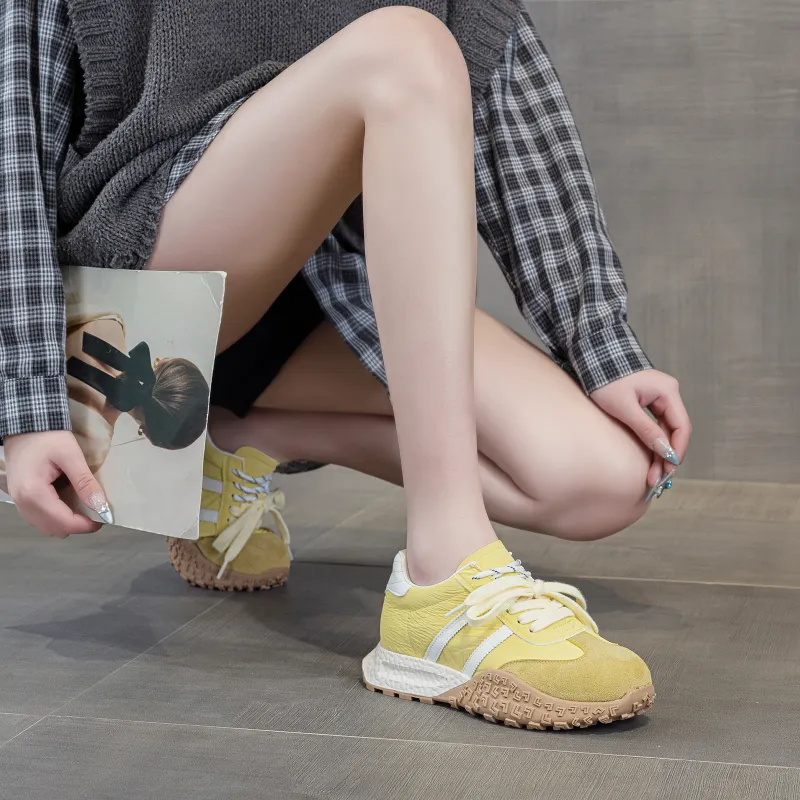 BBMTR Skateboard Shoes Women's Low Top Beige/Ginger Yellow/Misty Purple-10