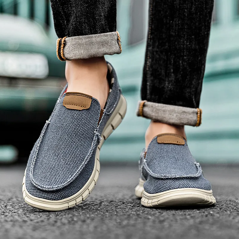BBMTR Canvas Shoes Men Low Top Dark Gray/Denim Blue/Beige-8