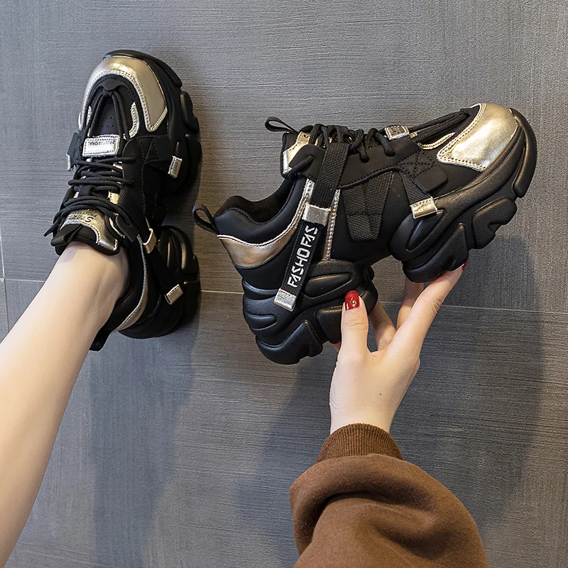 BBMTR Height Increasing Low Top Chunky Sneakers Women's-10