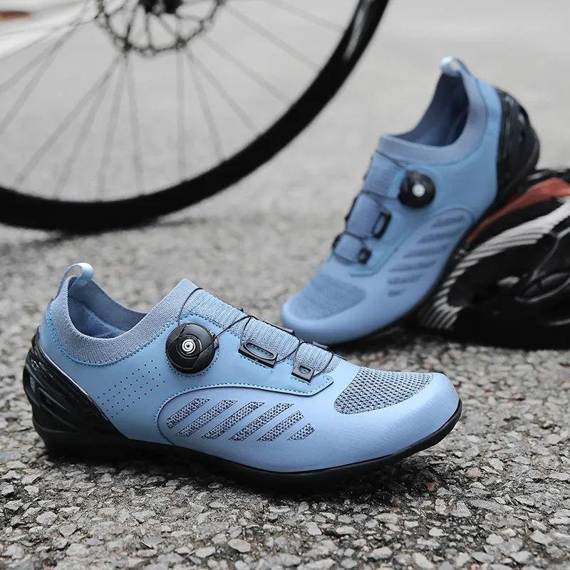 BBMTR Cycling Shoes Unisex Low Top Black/Gray/Denim Blue/Purple-12