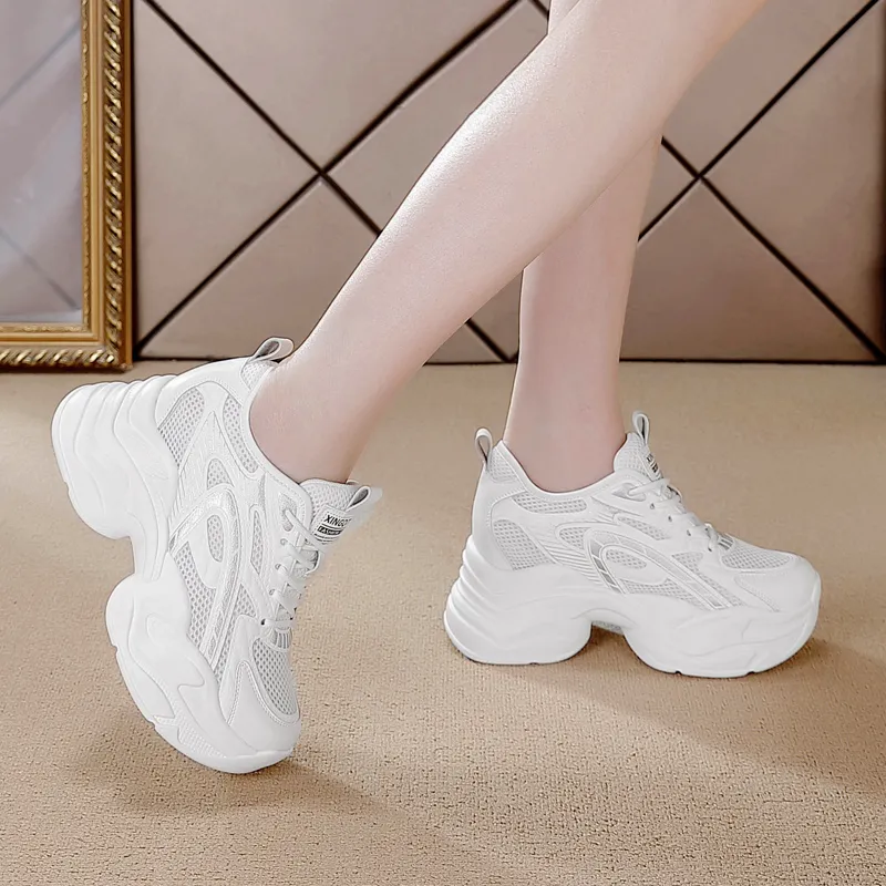 BBMTR Breathable, Slip Resistant, And Abrasion Resistant Chunky Sneakers Women's-19